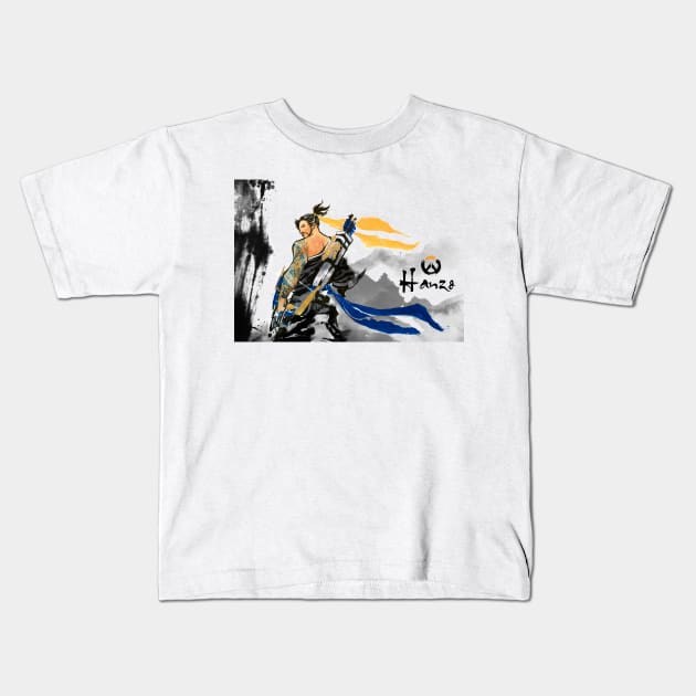 Hanzo Overwatch Kids T-Shirt by nijasumi